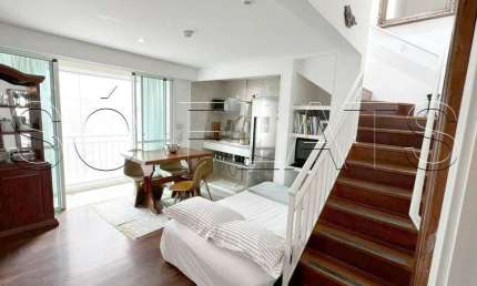 Cobertura disponível para locação no Estanconfor Villa Paulista com 123m², 2 dormitórios e 2 vagas.