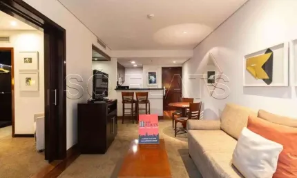Flat George V Itaim disponivel para venda, com 60m², 1 dormitório e 1 vaga de garagem