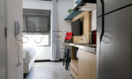 Residencial haus mitre platô ipiranga, no modelo studio com 19m² e 1 dormitório.