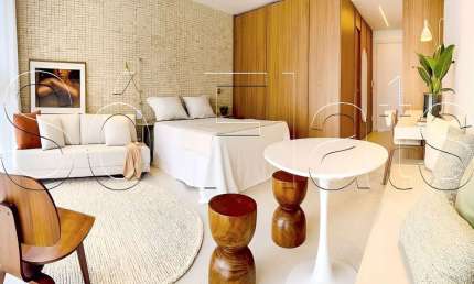 Residencial Dom 564 Praça Vila Nova, Studio disponível para venda com 40m², 1 dormitório e 1 vaga