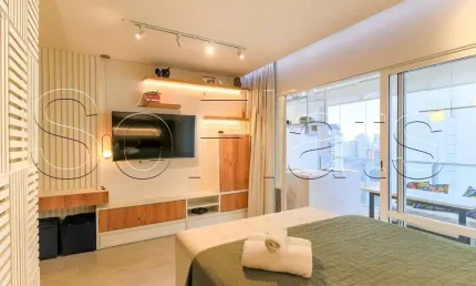 Residencial Landing Campo Belo, Studio disponível para venda com 42m², 1 dormitório e 1 vaga