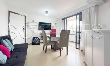Flat Transamérica Higienópolis Classic disponível para venda com 40m² e 01 vaga de garagem