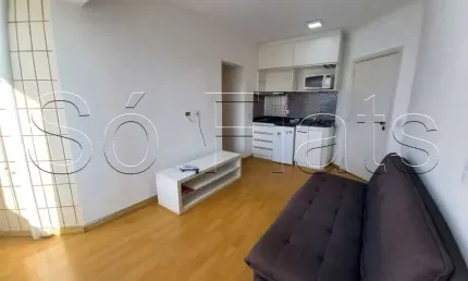 Edifício Morumbi Residence totalmente completo disponível para locação com 1 dormitório e 1 vaga.