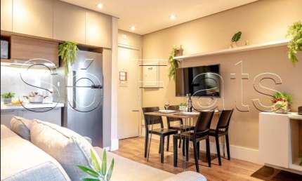 Flat Transamérica Berrini disponível para venda com 32m², 01 dormitório e 01 vaga de garagem