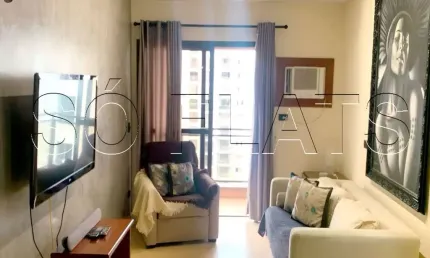 Flat no London contendo 40m², 1 dormitório e 1 vaga, disponível para locação nos Jardim Paulista.