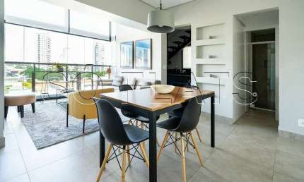Residencial Vox na Vila Olímpia, disponível para locação com 70m², 1 dormitório e 1 vaga de garagem