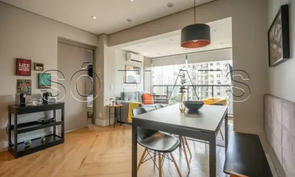 Apto no Residencial Vox Vila Olímpia disponível para locação com 44m², 1 dorm e 1 vaga de garagem.