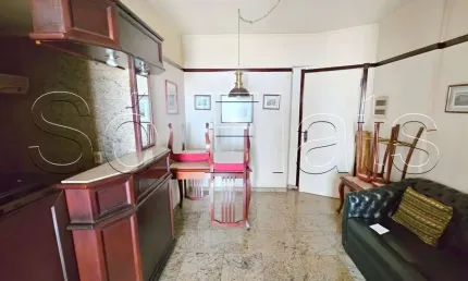 Apto totalmente mobiliado contendo 32m² e 1 dormitório, para locação no centro de São Paulo.