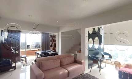 Residencial Concetto, apto na cobertura disponível para locação contendo 140m², 2 dorms e 3 vagas.