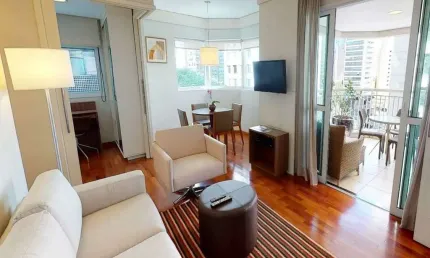Apartamento no Flat Estanconfor Vila Olímpia com 02 dorms