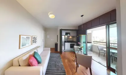 Lindo flat entre a vl olímpia e brooklin no pool para investimento