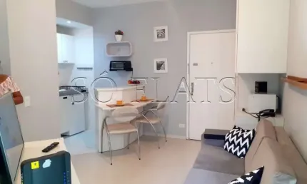 Flat no Jardins próximo da Avenida Paulista disponível para locação com 1 dorm