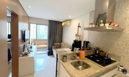 Flat disponível para locação em moema, próximo a av. hélio pelegrino e parque do ibirapuera.