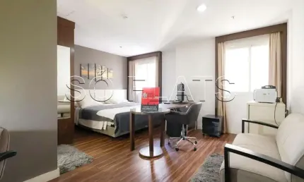 Flat Wyndham São Paulo Paulista disponível para venda com 27m², 1 dormitório e 1 vaga de garagem