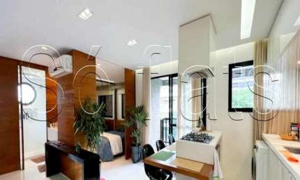 Espaço Alpha, flat disponível para locação com 58m², 01 dormitório e 02 vagas de garagem.