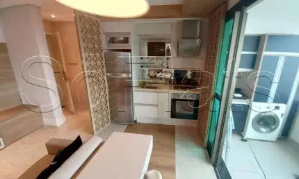 Apto no Gran Estanconfor Veranda Berrini, disponível para locação com 40m², 1 dorm e 1 vaga.