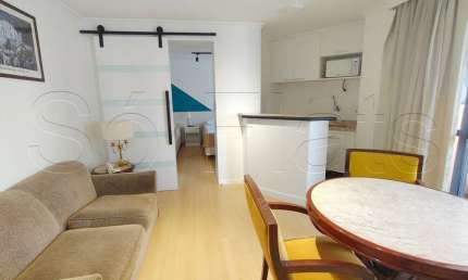 Higienópolis Classic, flat disponível para locação contendo 39m², 1 dormitório e 1 vaga de garagem.