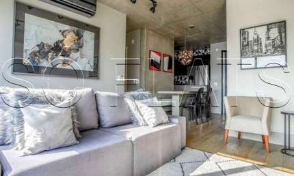Lindo Residencial Maxhaus Itaim disponível para locação com 70m², 1 dormitório e 2 vagas de garagem.