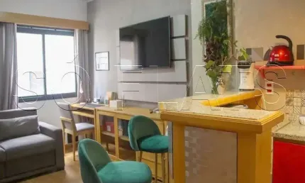 Flat hampton park, disponível para venda com 31m², 1 dormitório e 1 vaga de garagem