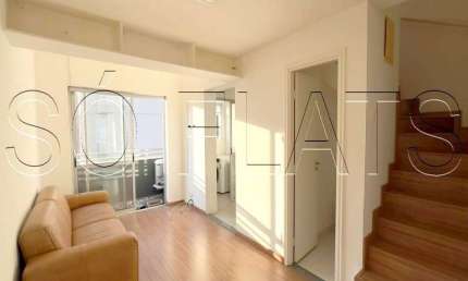 Duplex Top Tower Pinheiros, apto disponível para locação com 44m², 1 dormitório e 1 vaga