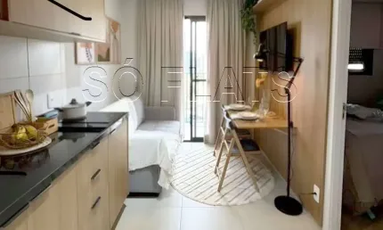 Studio Vibe Vila Olímpia, apartamento com 26m² e 1 dormitório.