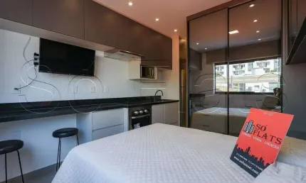 Studio Apamas, flat disponível para locação contendo 28m² e 01 dormitório.
