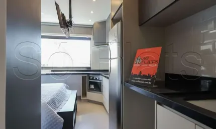 Studio Apamas, flat disponível para locação contendo 28m² e 01 dormitório.