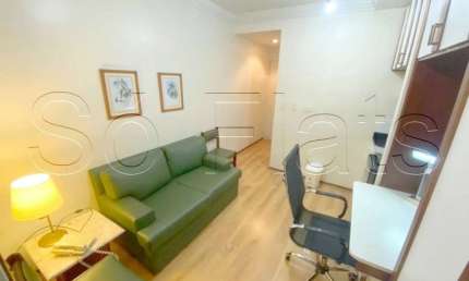 Apto disponível para locação com 26m², 1 dormitório e 1 vaga, próximo ao Hospital das Clínicas.