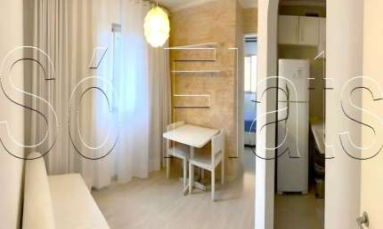 Apto Paulista Flat I, flat disponível para locação com 28m², 01 dorm e 01 vaga de garagem.