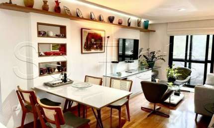 Apartamento de alto padrão em Pinheiros totalmente mobiliado e com serviços, disponível para locação