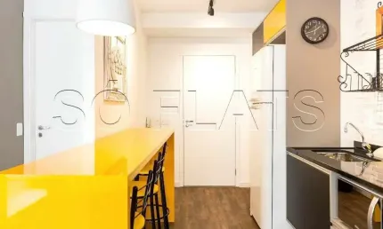 Apartamento no london sp disponível para locação contendo 35m², 1 dormitório e 1 vaga de garagem.