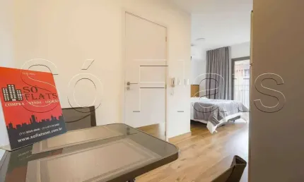 Apartamento 33m²  totalmente mobiliado para locação no Paraíso.
