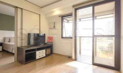Q.I, disponível para locação 37m², 1 dormitório e 1 vaga, bem localizado em Moema.