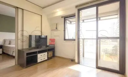 Q.I, disponível para locação 37m², 1 dormitório e 1 vaga, bem localizado em Moema.