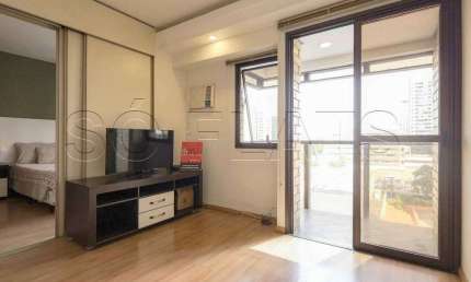 Q.I, disponível para locação 37m², 1 dormitório e 1 vaga, bem localizado em Moema.