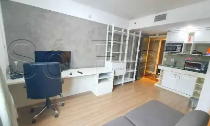 Flat no Melia Ibirapuera para locação com 30m², 1 dormitório e 1 vaga em Moema.