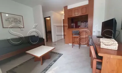 Flat com 38m²  com vista pra Rua Haddok Lobo, a 2 quadras da Avenida Paulista.