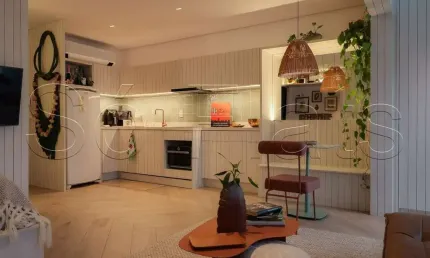Residencial Ascent Paulista, apto disponível para locação contendo 30m² e 1 dormitório.