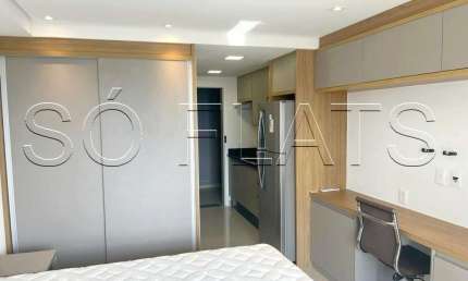 Flat lindo no Brooklin próximo da Avenida Adolfo Pinheiro, disponível para locação.