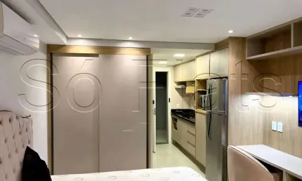 Flat lindo no Brooklin próximo da Avenida Adolfo Pinheiro, disponível para locação.