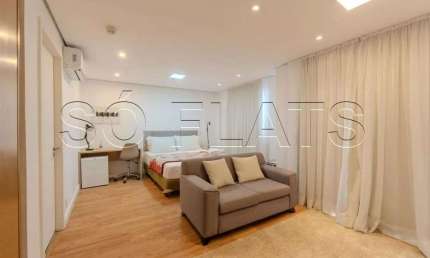 Saint Charbel, flat disponível para locação contendo 36m², 1 dormitório e 1 vaga.
