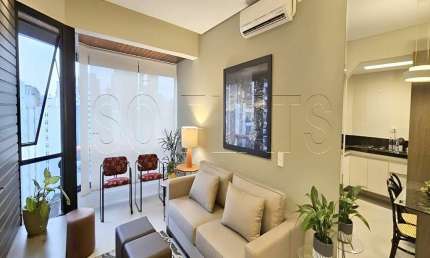 Flat Saint Denis disponível para locação contendo 48m², 01 dorm e 01 vaga de garagem