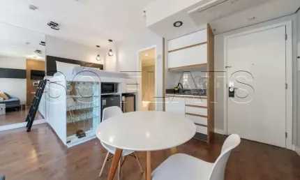 Slaviero Moema, apto disponível para locação contendo 26m², 01 dormitório e 01 vaga.