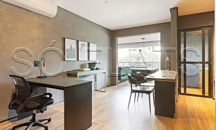 Horizonte JK, apto de extremo luxo para locação contendo 60m², 1 dormitório amplo e 1 vaga.
