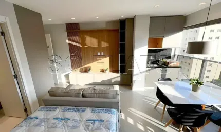 Residencial DSG Itaim disponível para locação com 27m², 1 dormitório ao lado da Av. Santo Amaro.
