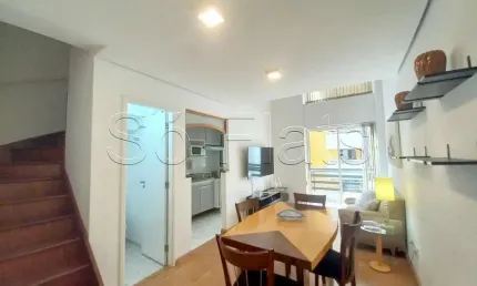 Duplex life moema, flat disponível para locação contendo 55m², 1 dormitório e 1 vaga de garagem.