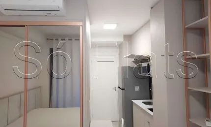 Residencial Hub Vila Madalena, flat disponível para locação com 25m² e 01 dormitório.
