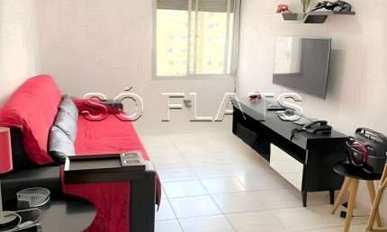 Flat São Paulo Suíte Service disponível para venda com 38m², 1 dormitório e 1 vaga de garagem
