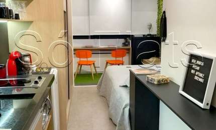 Studio To Be Free, flat disponível para locação contendo 25m² e 01 dormitório.