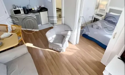 Flat The World disponível para venda com 30m², 01 dormitório e 01 vaga de garagem
